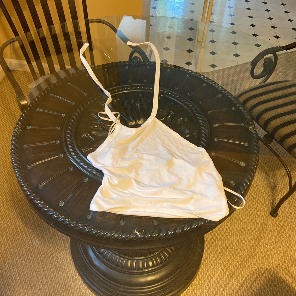 Forever 21 white halter top!